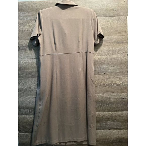 Koret Button Up Below Knee Dress Size 10 Petite - Picture 4 of 5